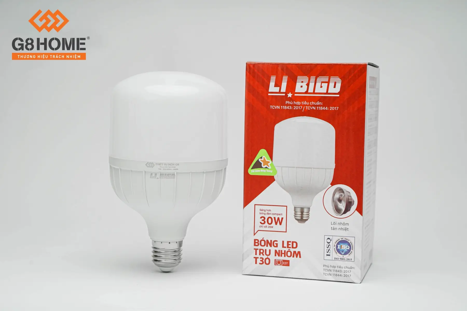 BÓNG LED TRỤ NHÔM T30 (LI BIGD) - Trí Việt