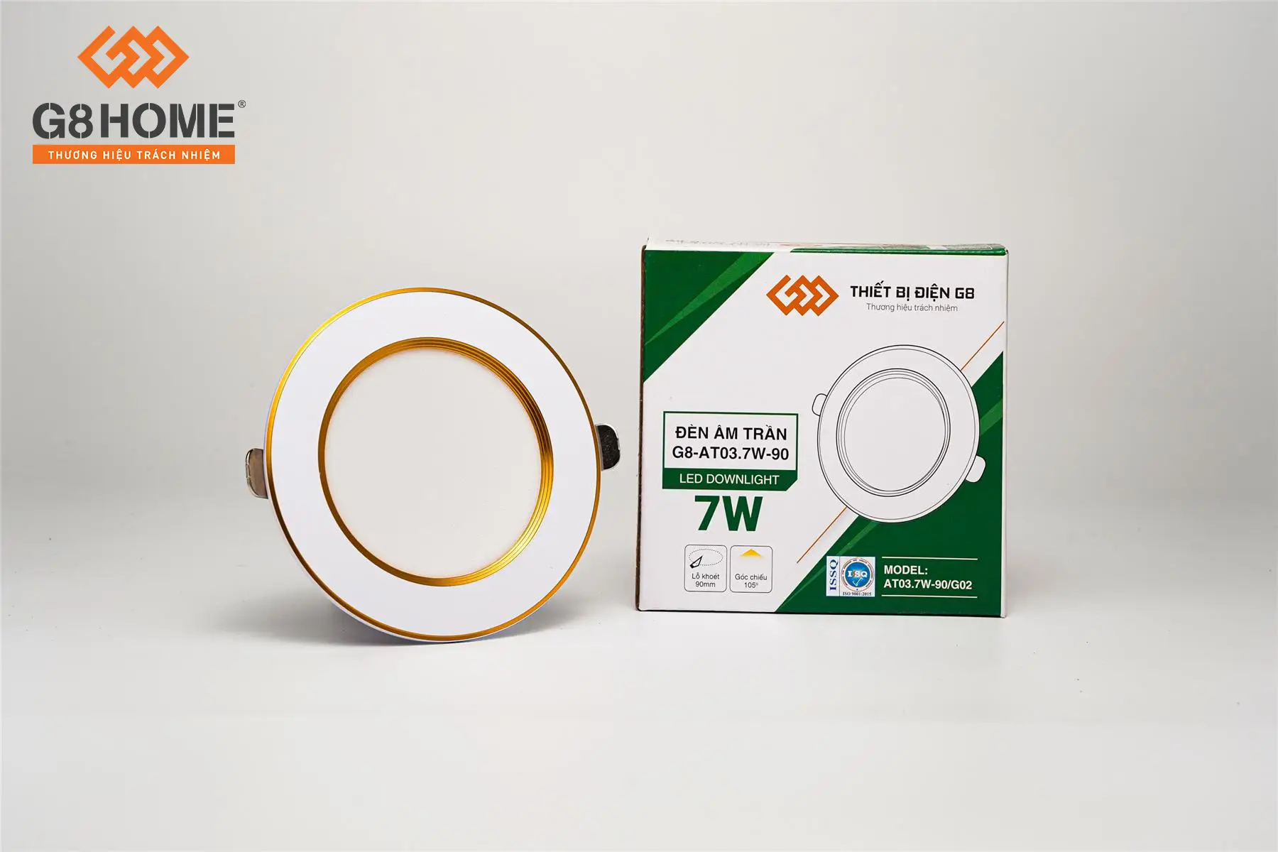 ĐÈN ÂM TRẦN 7W ÁNH SÁNG ĐỔI MÀU - Trí Việt