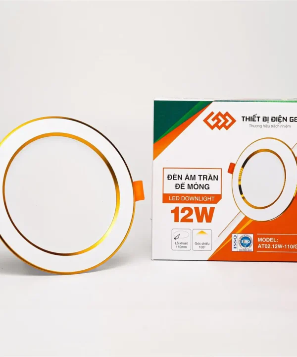 ĐÈN ÂM TRẦN ĐẾ MỎNG 12W ÁNH SÁNG ĐỔI MÀU - Trí Việt