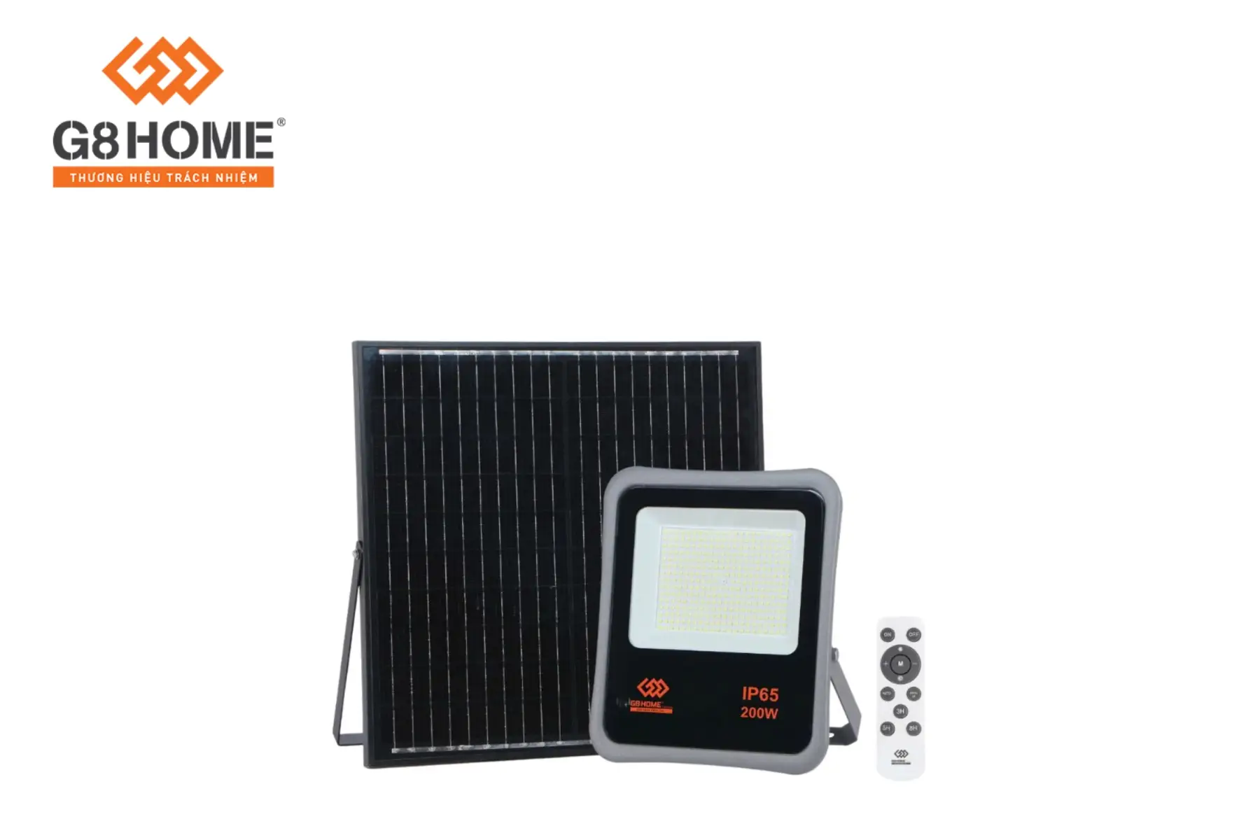 Đèn pha năng lượng mặt trời solar 200W - G8 Đèn pha năng lượng mặt trời solar 200W - G8