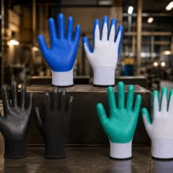 Găng tay phủ nitrile xanh dương - Trí Việt