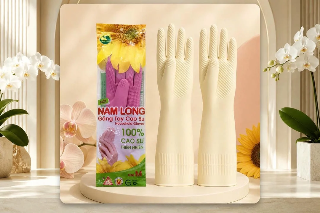 Găng tay cao su size M - Hướng Dương - Trivietqni Găng tay cao su size M - Hướng Dương - Trivietqni chính hãng giá sỉ Trí Việt