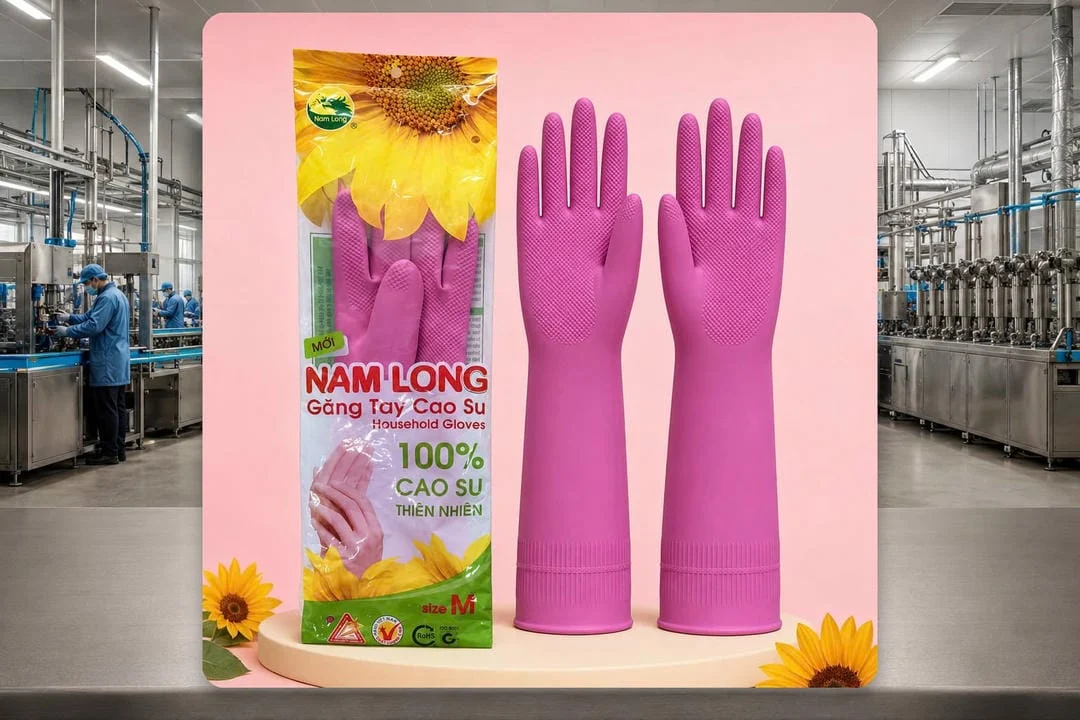 Quy cách đóng gói Găng tay cao su size M Hướng Dương Quy cách đóng gói Găng tay cao su size M Hướng Dương