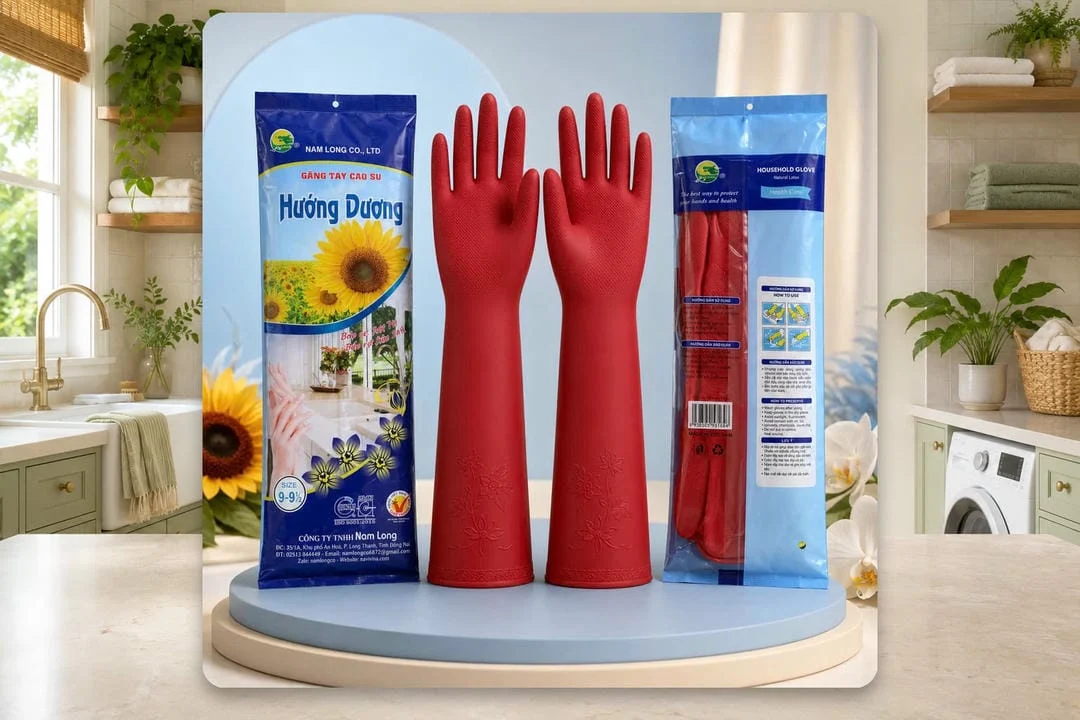 Găng tay cao su size 9 - Hướng Dương - Trivietqni Găng tay cao su size 9 - Hướng Dương - Trivietqni chính hãng giá sỉ Trí Việt