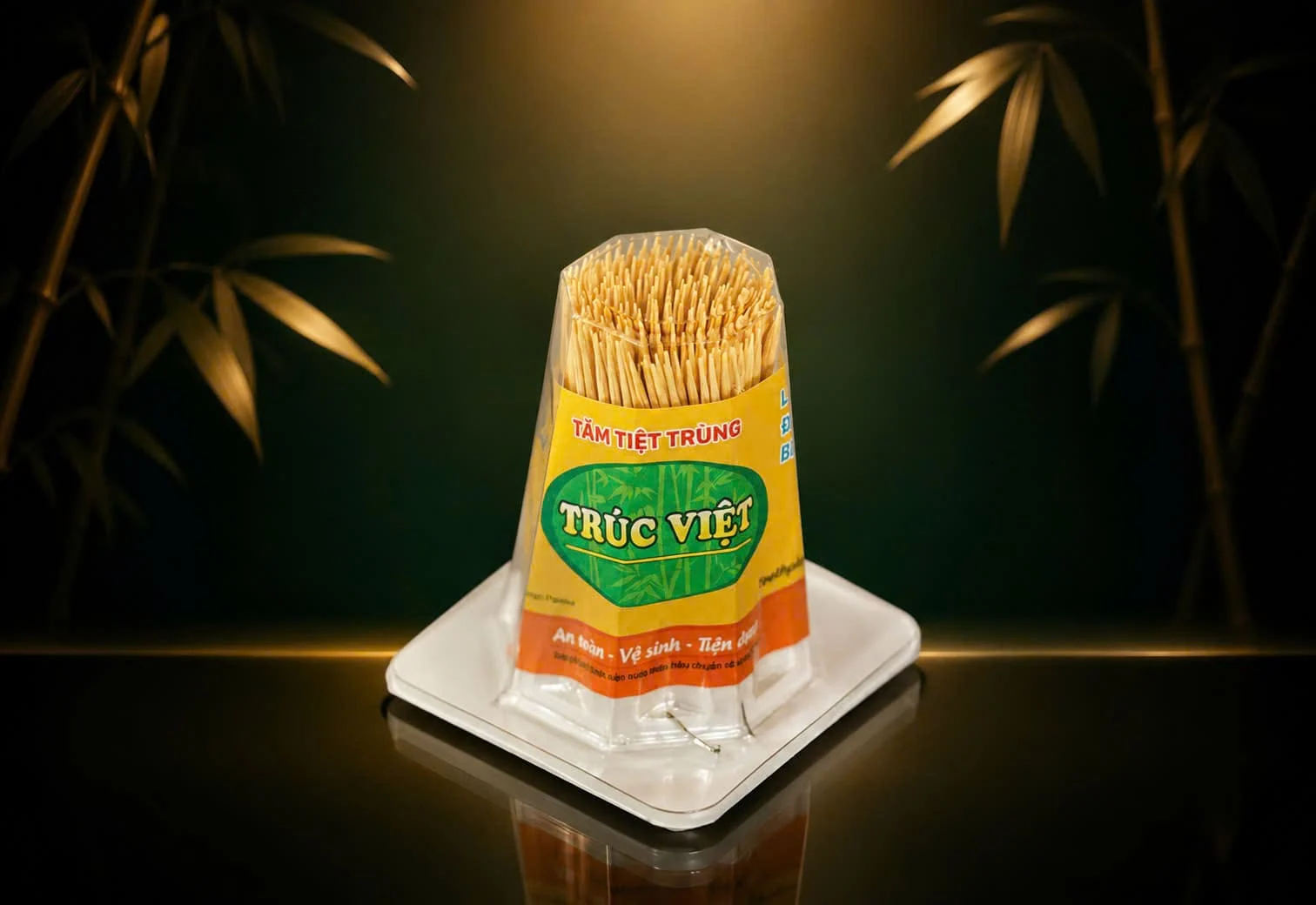 Tăm Hủ Lục Giác - Trúc Việt - Trivietqni chính hãng Trí Việt QNI Hình ảnh thực tế tăm hủ lục giác trúc việt cao cấp chất lượng hàng đầu
